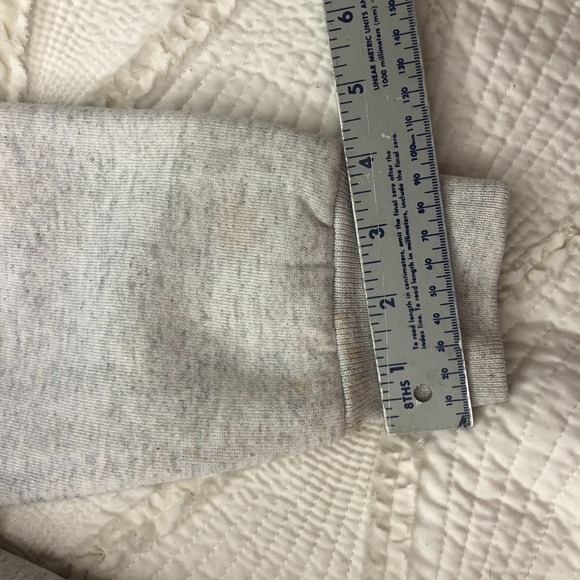 Sz L Vintage Home Team Gray Grey Michigan Pullover Crewneck Sweatshirt Women USA - Picture 16 of 16